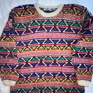 XL Handmade Talbots Colorful Sweater